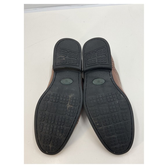 Sandro Brown Leather Wingtip Dress Shoes Size M - Picture 4 of 8